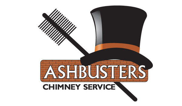 Ashbusters Chimney Service logo design