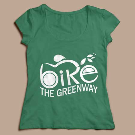 Bike the Greenway ladies' t-shirt