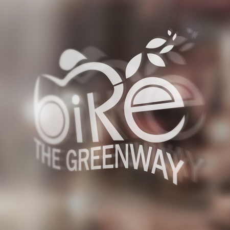 Bike the Greenway window signage