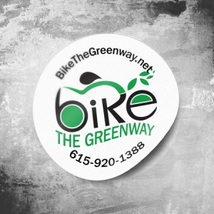 Bike the Greenway bicycle sticker