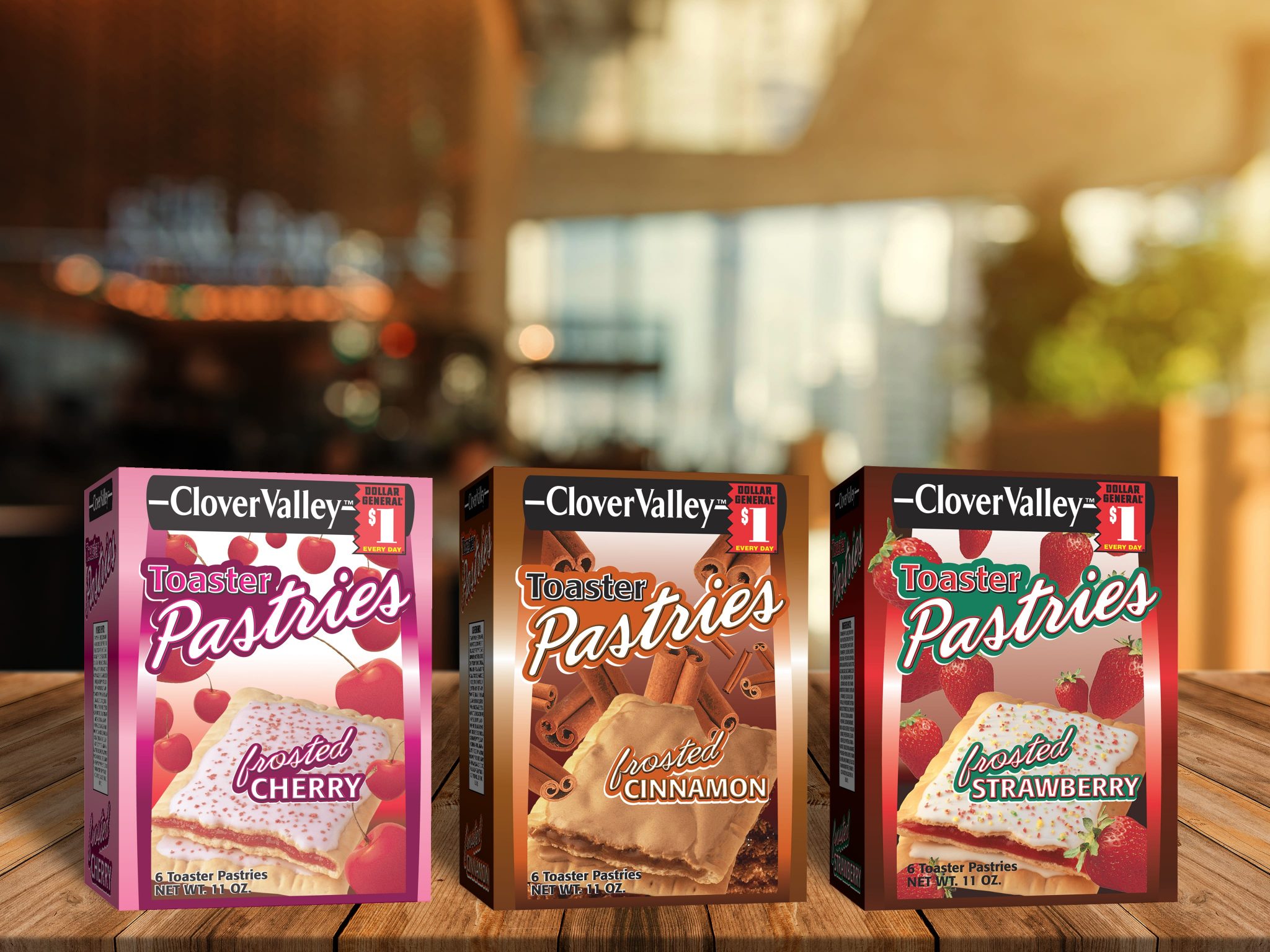 Clover Valley Toaster Pastries Saxon Creative